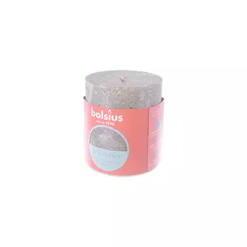 BOLSIUS Свеча рустик Shimmer шампань 274