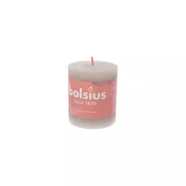 BOLSIUS Свеча рустик Shine песочно-серая 260