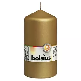 BOLSIUS Свеча столбик Classic 130 золотая 361