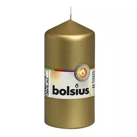 BOLSIUS Свеча столбик Classic золотая