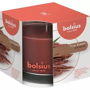 BOLSIUS Свеча в стекле арома агаровое дерево 679