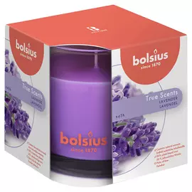 BOLSIUS Свеча в стекле арома True scents лаванда