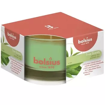 BOLSIUS Свеча в стекле арома True зеленый чай 298