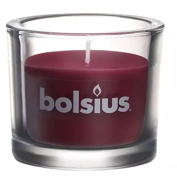 BOLSIUS Свеча в стекле Classic темно-красная 764
