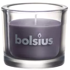 BOLSIUS Свеча в стекле Classic темно-серая 764