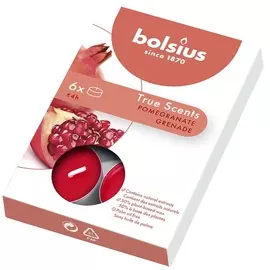 BOLSIUS Свечи чайные арома Bolsius True scents гранат