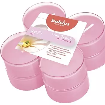 BOLSIUS Свечи чайные арома Bolsius True scents магнолия