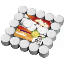 BOLSIUS Свечи чайные Bolsius Classic белые