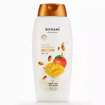 BONAMI Гель для душа с пантенолом, восстановление, аромат манго и миндаля 750.0