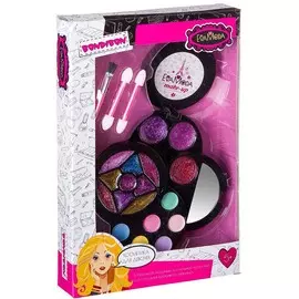 BONDIBON Набор декоративной косметики Eva Moda "Косметичка круглая с зеркальцем"