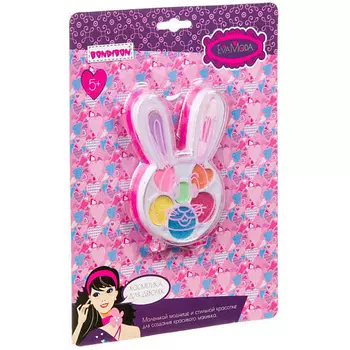 BONDIBON Набор декоративной косметики Eva Moda "Зайчик с тенями для век" 7 цветов