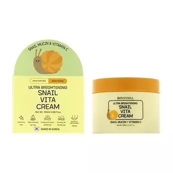 BONNYHILL Крем для лица выравнивающий тон кожи с муцином улитки