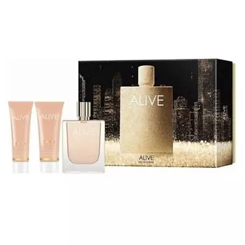 BOSS Набор Alive: Парфюмерная вода + Лосьон для тела + Гель для душа