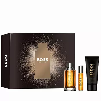 BOSS Набор The Scent: Туалетная вода + Гель для душа + Туалетная вода в дорожном формате 1.0