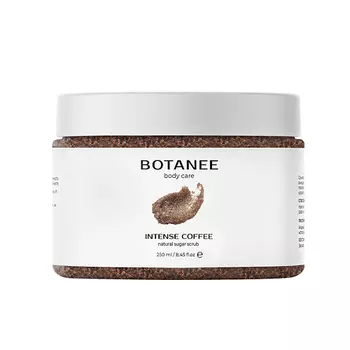 BOTANEE Натуральный сахарный скраб INTENSE COFFEE