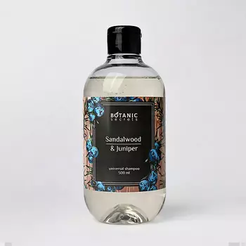 BOTANIC SECRETS Универсальный шампунь для волос и тела Сандал и можжевельник 500.0