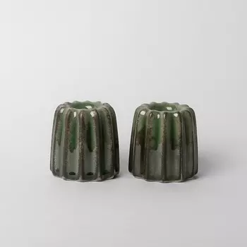 BOUGIE Набор керамических подсвечников "Сanelе"