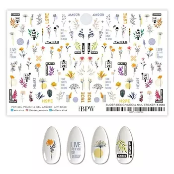 BPW.STYLE Гранд-слайдер Цветы и бабочки