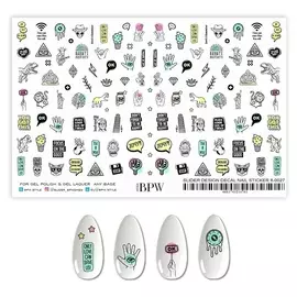 BPW.STYLE Гранд-слайдер Графика с надписями