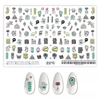 BPW.STYLE Гранд-слайдер Графика с надписями