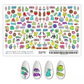 BPW.STYLE Гранд-слайдер Набор элементов pop art 1