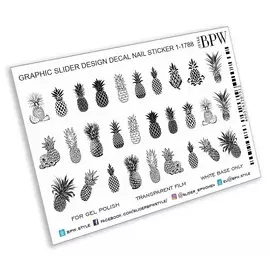 BPW.STYLE Слайдер-дизайн Ананасы графика