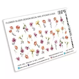 BPW.STYLE Слайдер-дизайн Цветы и нежные надписи