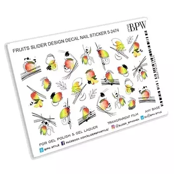 BPW.STYLE Слайдер-дизайн Манго абстракция