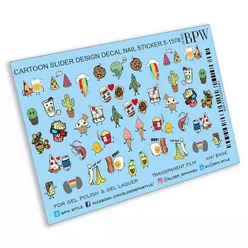 BPW.STYLE Слайдер-дизайн Мультяшки микс