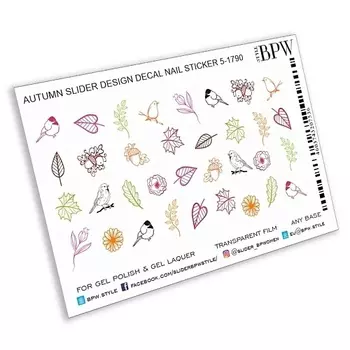 BPW.STYLE Слайдер-дизайн Осенние штампы