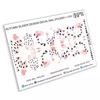 BPW.STYLE Слайдер-дизайн Птицы ни акварели