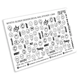 BPW.STYLE Слайдер-дизайн Смайлы граффити