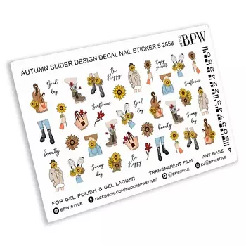 BPW.STYLE Слайдеры для маникюра наклейки для ногтей Осень