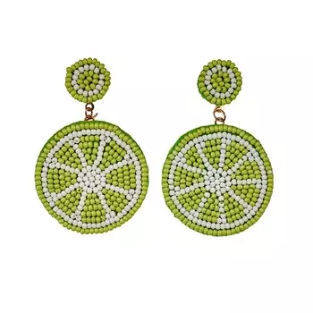 BRADEX Серьги "ЛАЙМОВЫЕ ДОЛЬКИ"