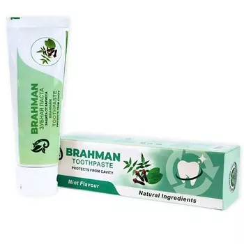 BRAHMAN Зубная паста индийская с мятой