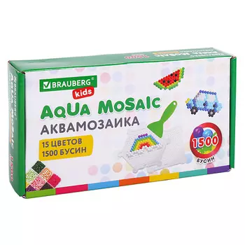 BRAUBERG Аквамозаика, с трафаретами и инструментами KIDS