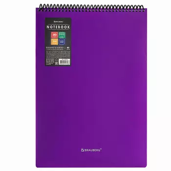 BRAUBERG Блокнот А4 80 листов Metropolis