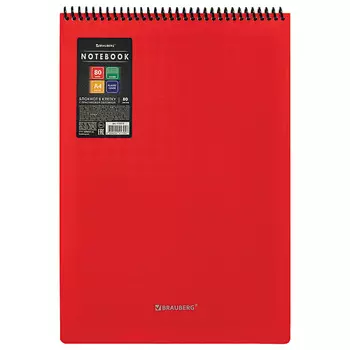 BRAUBERG Блокнот А4 80 листов Metropolis