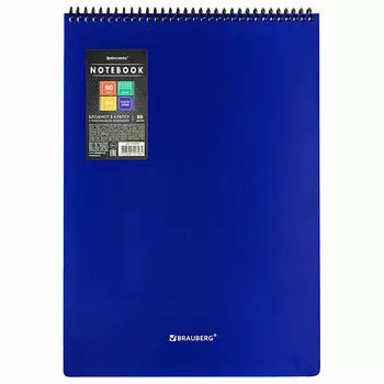 BRAUBERG Блокнот А4 80 листов Metropolis