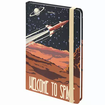 BRAUBERG Блокнот А5 SpaceX твердый,