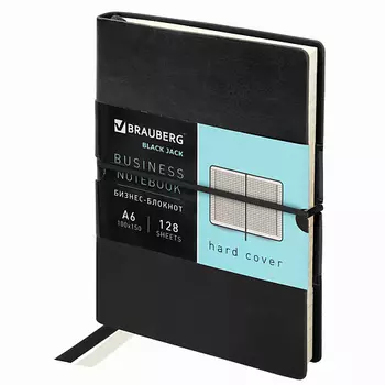 BRAUBERG Блокнот А6 Black Jack