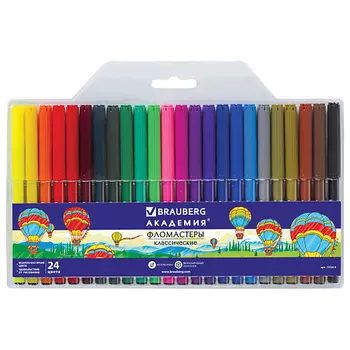 BRAUBERG Фломастеры BRAUBERG "АКАДЕМИЯ"