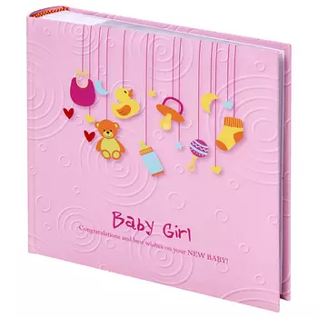 BRAUBERG Фотоальбом Baby Girl 200 фото 10*15см