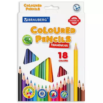 BRAUBERG Карандаши цветные PREMIUM