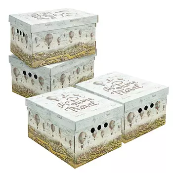 BRAUBERG Короб для хранения HOME Путешествия