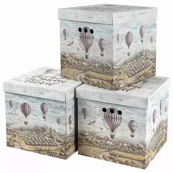 BRAUBERG Короб для хранения HOME Путешествия