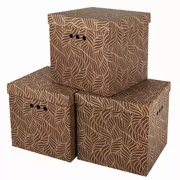 BRAUBERG Короб для хранения HOME Узор