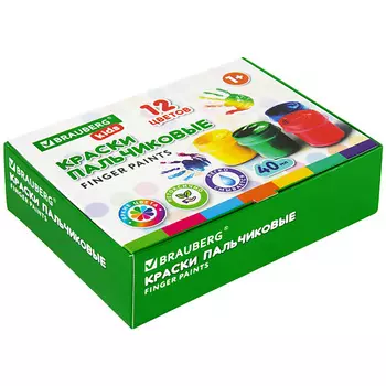 BRAUBERG Краски пальчиковые для малышей KIDS
