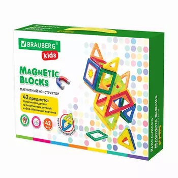 BRAUBERG Магнитный конструктор BIG MAGNETIC KIDS
