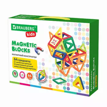 BRAUBERG Магнитный конструктор BIG MAGNETIC KIDS